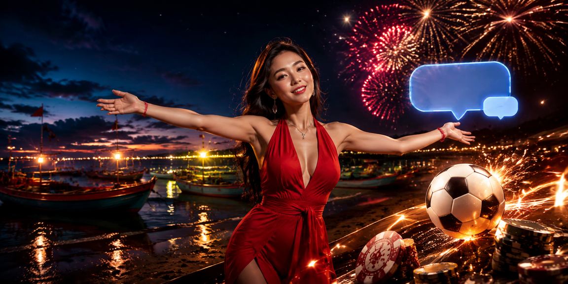 Người chơi bài tại bãi biển Mũi Né đang dùng voucher akb48 trên điện thoại